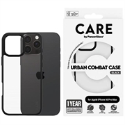 Custodia per iPhone 16 Pro Max PanzerGlass Care Urban Combat - Nera / Trasparente