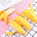 Giocattolo morbido a forma di gnocchetto di banana da sbucciare, per bambini e adulti - Giallo