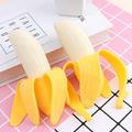 Giocattolo morbido a forma di gnocchetto di banana da sbucciare, per bambini e adulti - Giallo