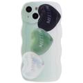 Custodia in TPU Elegante Wavy Edge iPhone 14 - 3 Cuori