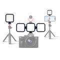 Luce fotografica con batteria e luminosità regolabile per fotocamera DSLR e treppiede