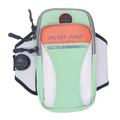 Pictet.Fino PF105 Fascia da braccio sportiva a doppia tasca per telefoni fino a 7" - Verde