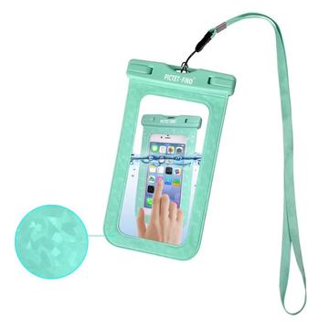 Pictet.Fino RH13 Custodia impermeabile universale - 6.5" - Color Ciano
