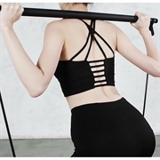 Barra Pilates con bande di resistenza - 91cm - Nero