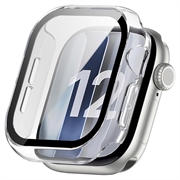 Custodia in Plastica con Pellicola Salvaschermo per Apple Watch Series 12 - 47mm - Chiara
