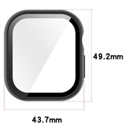 Custodia in Plastica con Pellicola Salvaschermo per Apple Watch Series 12 - 47mm - Color Oro