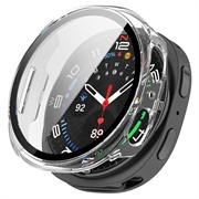 Custodia in Plastica con Pellicola Salvaschermo per Samsung Galaxy Watch9 - 44mm - Chiara