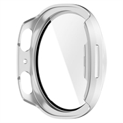 Custodia in Plastica con Pellicola Salvaschermo per Samsung Galaxy Watch9 - 44mm - Argento opaco