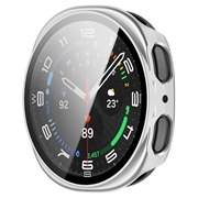 Custodia in Plastica con Pellicola Salvaschermo per Samsung Galaxy Watch9 - 40mm - Argento opaco