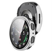 Custodia in Plastica con Pellicola Salvaschermo per Samsung Galaxy Watch9 - 40mm - Argento opaco
