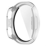 Custodia in Plastica con Pellicola Salvaschermo per Samsung Galaxy Watch9 - 40mm - Argento opaco