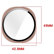 Custodia in Plastica con Pellicola Salvaschermo per Samsung Galaxy Watch9 - 40mm - Rosa