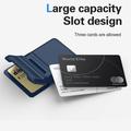 Portacarte magnetico in plastica con supporto - Compatibile con MagSafe - Blu scuro
