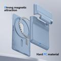 Portacarte magnetico in plastica con supporto - Compatibile con MagSafe - Azzurro
