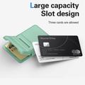 Portacarte magnetico in plastica con base di appoggio - Compatibile con MagSafe - Verde chiaro
