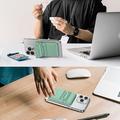 Portacarte magnetico in plastica con base di appoggio - Compatibile con MagSafe - Verde chiaro