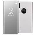 Custodia a Flip Luxury Mirror View per iPhone X / iPhone XS - Color Argento