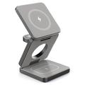 Caricabatterie wireless magnetico pieghevole 3 in 1 tascabile