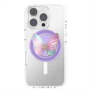 PopSockets Round MagSafe PopGrip Supporto e impugnatura espandibili - Prisma a farfalla smaltato