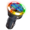 Caricabatterie da auto rapido portatile a 6 porte da 150W con PD e QC3.0 - Nero