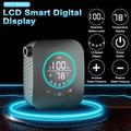 Doccia da campeggio portatile con display LCD intelligente e 5 impostazioni di pressione - 8000mAh