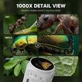 Microscopio digitale portatile per bambini per l\'esplorazione della natura - Bianco
