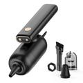 Aspirapolvere portatile rotante con doppia luce LED - Nero