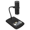 Microscopio Digitale WiFi 50X-1000X con Supporto - Nero