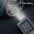 Compressore d\'aria portatile senza fili con luce LED e display digitale