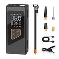 Compressore d\'aria portatile senza fili con luce LED e display digitale