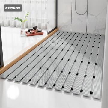 Tappetino antiscivolo per bagno e doccia - 61x90cm - Grigio