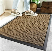 Premium Rubber Doormat 60x120cm - Non-slip (Open Box - Excellent) - Beige / Brown