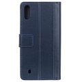 Premium Samsung Galaxy A10 Wallet Case with Kickstand Feature - Blue