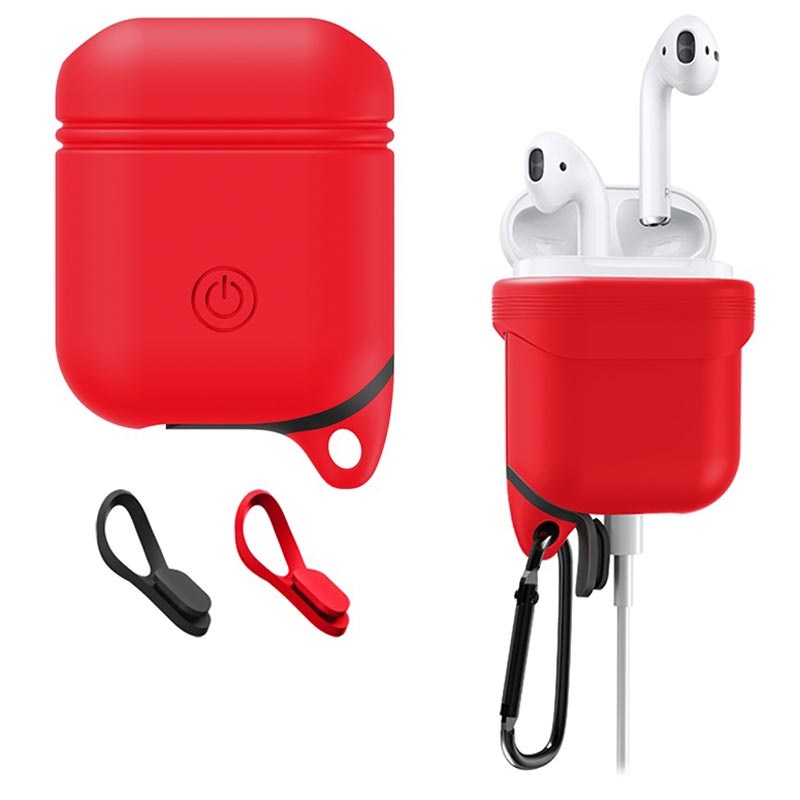 Custodia in Silicone Resistente all'Acqua Premium per Apple AirPods /  AirPods 2