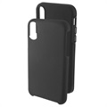 Custodia Ibrida iPhone X / iPhone XS Prio Double Shell - Nera