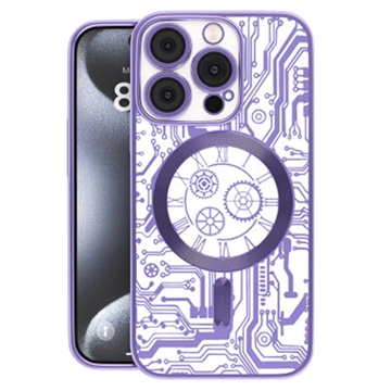Custodia Prio Elegant Mag con protezione dell\'obiettivo della fotocamera per iPhone 16 Pro Max - Viola