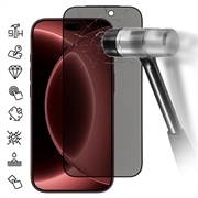Protezione per schermo in vetro temperato a copertura totale per iPhone 18 Pro, con rete antipolvere