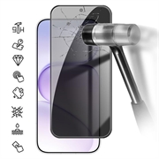Proteggi Schermo in Vetro Temperato a Copertura Totale Privacy per Honor 600 Smart - Bordo Nero