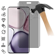 Salvaschermo in Vetro Temperato a Copertura Totale Privacy per Honor Magic7 Lite - Bordo Nero