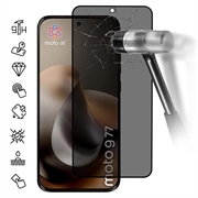 Proteggi Schermo in Vetro Temperato a Copertura Totale Privacy per Motorola Moto G77 - Bordo Nero