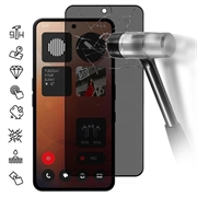Salvaschermo in Vetro Temperato a Copertura Totale Privacy per Nothing Phone (3a)/(3a) Pro - Bordo Nero