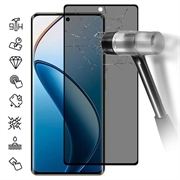 Proteggi Schermo in Vetro Temperato a Copertura Totale Privacy per Realme 12 Pro/12 Pro+ - Bordo Nero