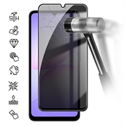 Proteggi Schermo in Vetro Temperato a Copertura Totale Privacy per Samsung Galaxy A08 - Bordo Nero