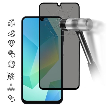 Proteggi Schermo in Vetro Temperato a Copertura Totale Privacy per Samsung Galaxy A17/A26 - Bordo Nero