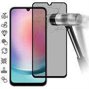 Salvaschermo in Vetro Temperato a Copertura Totale Privacy per Samsung Galaxy A25 - Bordo Nero