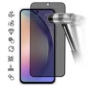 Proteggi Schermo in Vetro Temperato a Copertura Totale Privacy per Samsung Galaxy A55 - Bordo Nero