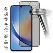 Proteggi Schermo in Vetro Temperato a Copertura Totale Privacy per Samsung Galaxy M35 - Bordo Nero
