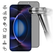 Proteggi Schermo in Vetro Temperato a Copertura Totale Privacy per Xiaomi 17 Max - Bordo Nero