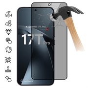 Proteggi Schermo in Vetro Temperato a Copertura Totale Privacy per Xiaomi 17T Pro - Bordo Nero
