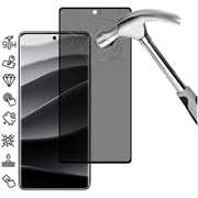 Proteggi Schermo in Vetro Temperato a Copertura Totale Privacy per Xiaomi Redmi Note 14 Pro+ 5G/13 Pro+ - Bordo Nero
